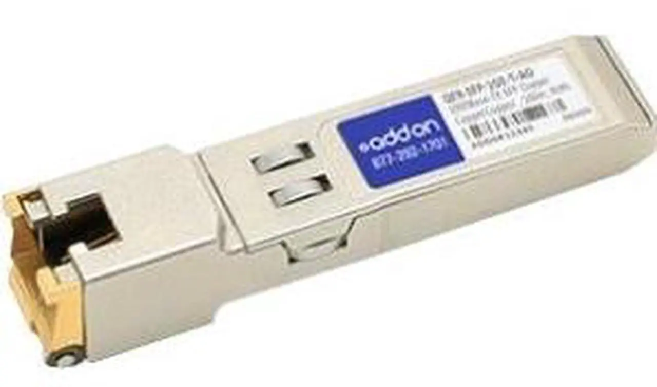 Main image of AddOn Juniper Networks QFX-SFP-1GE-T Compatible 1000Base-TX SFP Transceiver (Copper, 100m, RJ-45)
