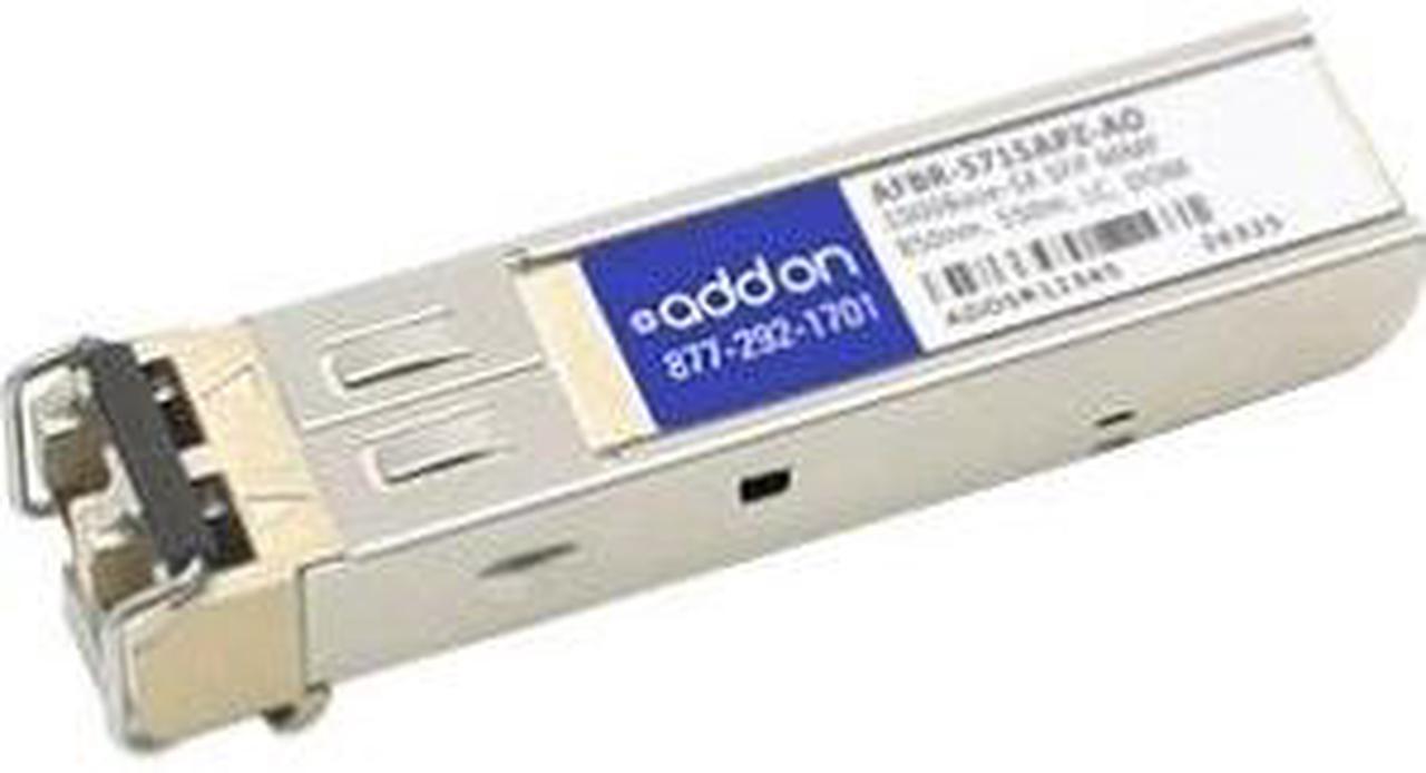 AddOn Avago AFBR-5715APZ Compatible 1000Base-SX SFP Transceiver (MMF, 850nm, 550m, LC, DOM)