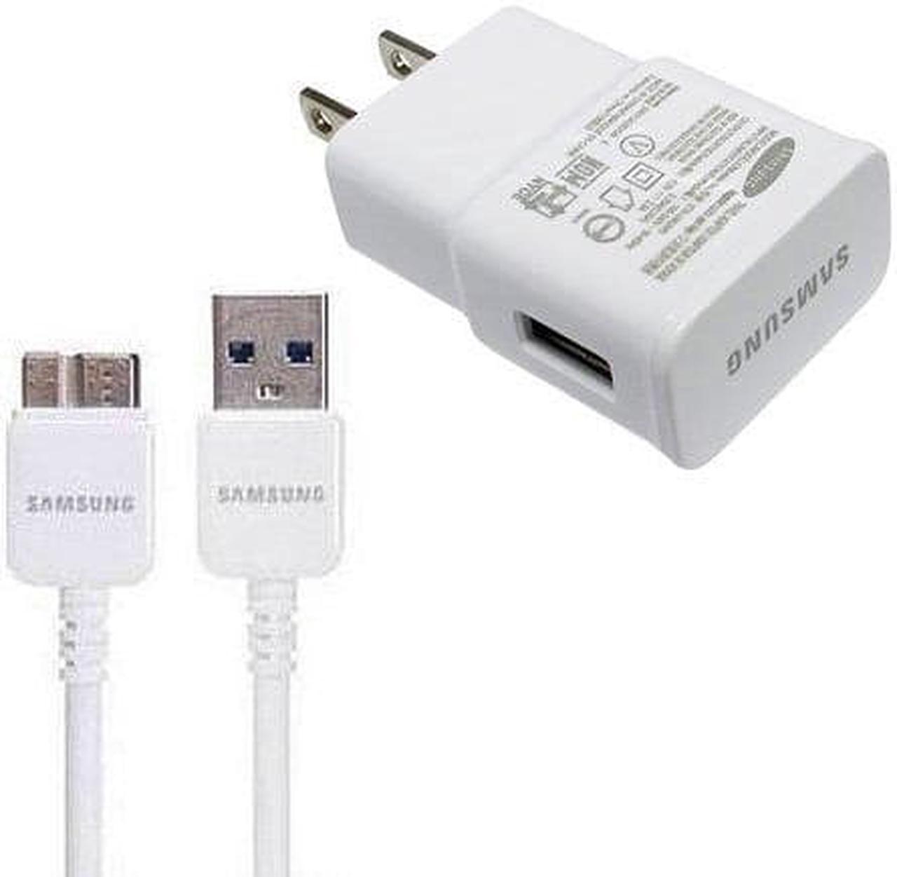 Samsung Galaxy Note 3 N9000 2A Travel Charger Head EP-TA10JWS with 3 FT Cable