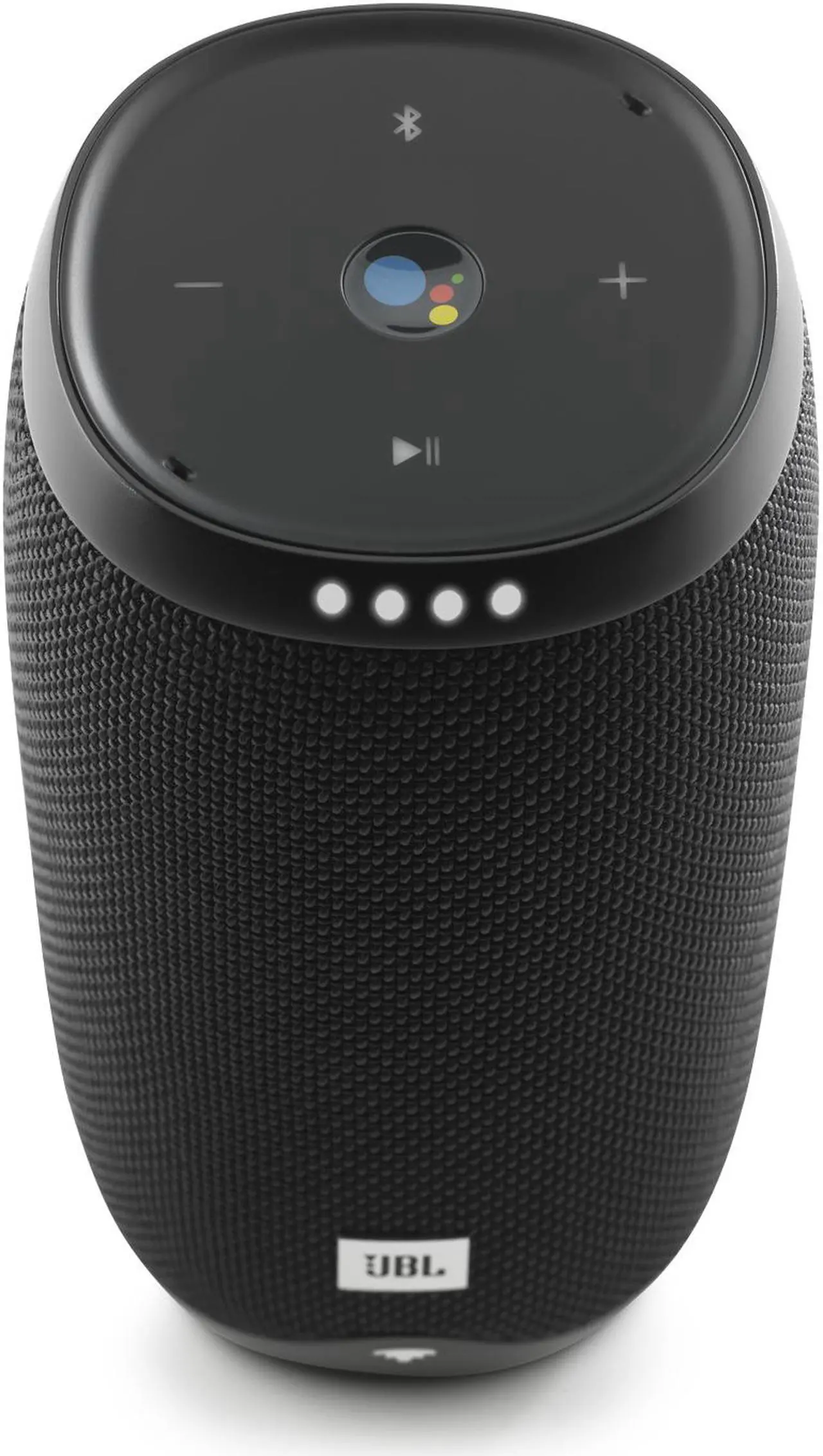 Alt view image 2 of 20 - JBL Link 10 Smart Voice-Activated Portable Wireless Bluetooth Speaker with Google Assistant, IPX7 Waterproof, Black