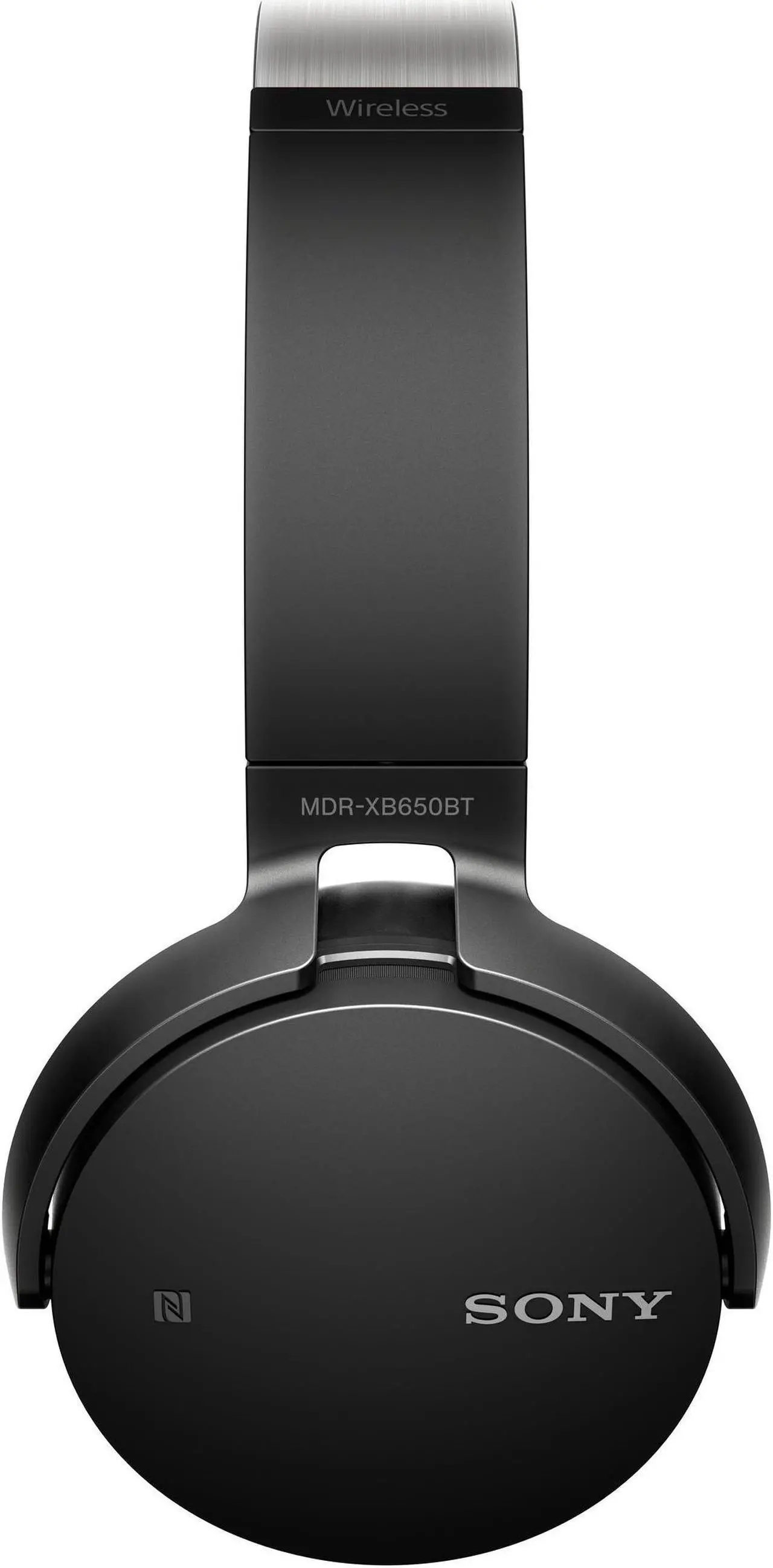 Alt view image 10 of 20 - Sony XB650BT Wireless On-Ear Bluetooth Headphones with 30mm drivers, NFC, Powerful Music, Comfort Ear Pads, and Built-In Microphone, Black, MDRXB650BT/B