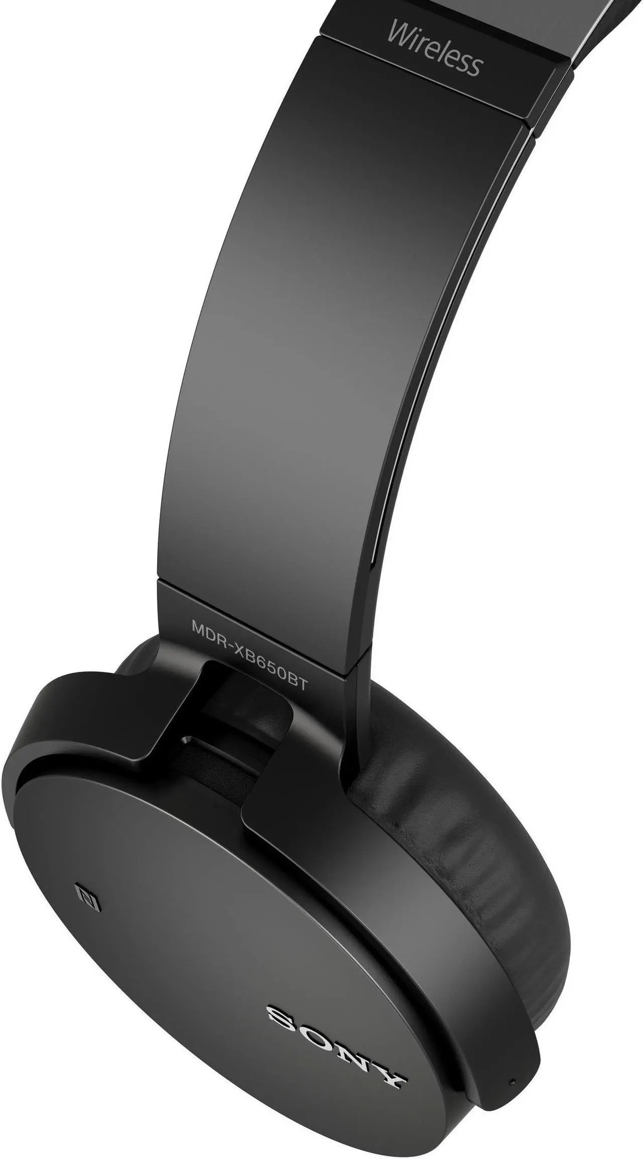 Alt view image 9 of 20 - Sony XB650BT Wireless On-Ear Bluetooth Headphones with 30mm drivers, NFC, Powerful Music, Comfort Ear Pads, and Built-In Microphone, Black, MDRXB650BT/B