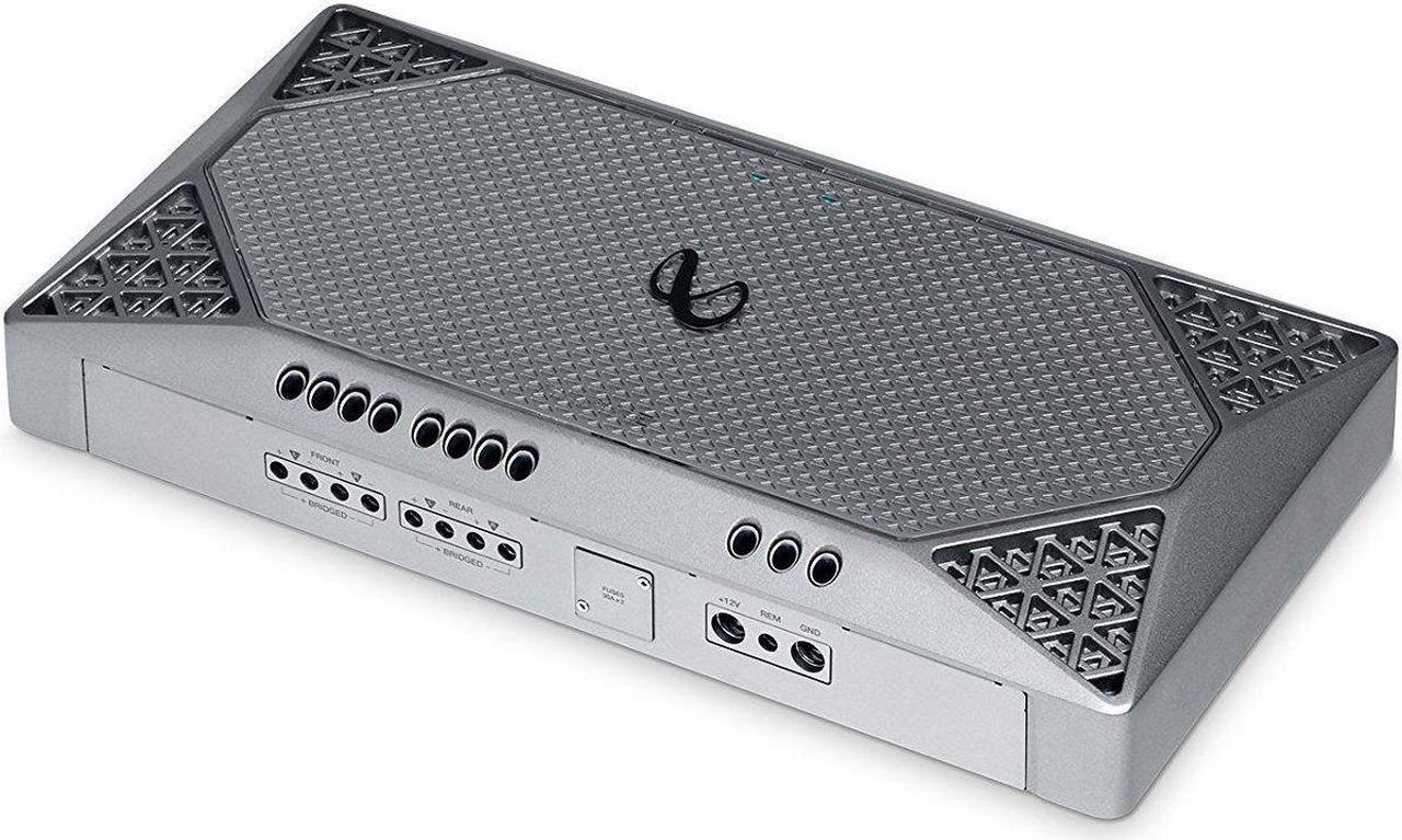 Alt view image 4 of 20 - Infinity M704A 4 Channel Marine Amplifier Silver 1000W