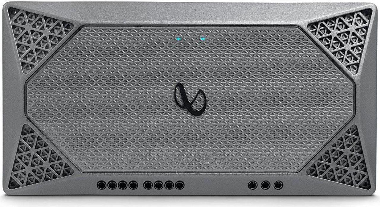 Alt view image 6 of 20 - Infinity M704A 4 Channel Marine Amplifier Silver 1000W