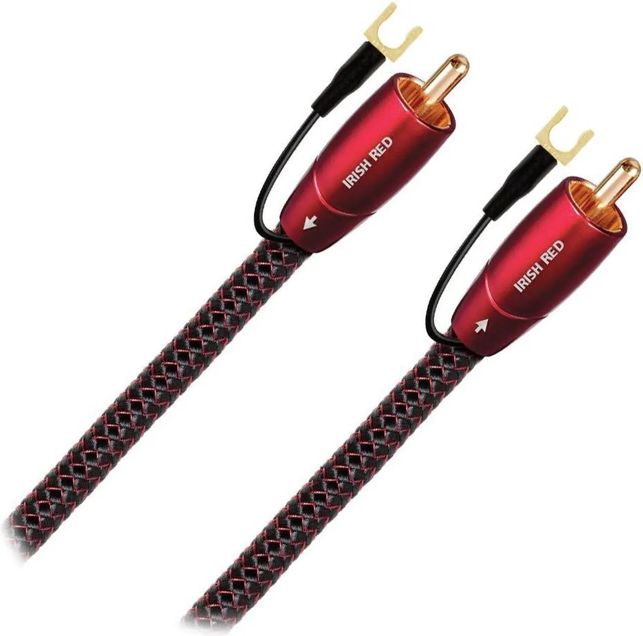 Alt view image 2 of 9 - AudioQuest Irish Red RCA Male to RCA Male Subwoofer Cable - 9.84 ft. (3m)