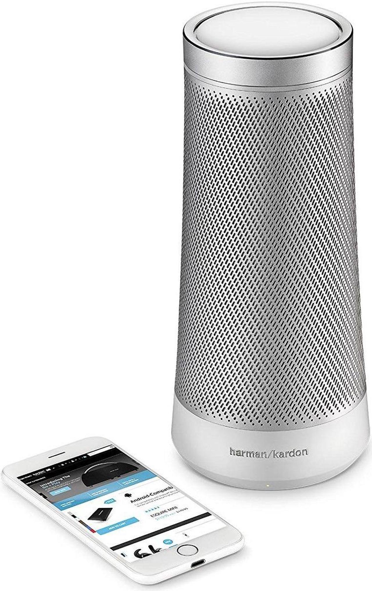 Main image of Harman Kardon INVOKE Voice-Activated Speaker with Cortana HKINVOKESILAM (Silver)