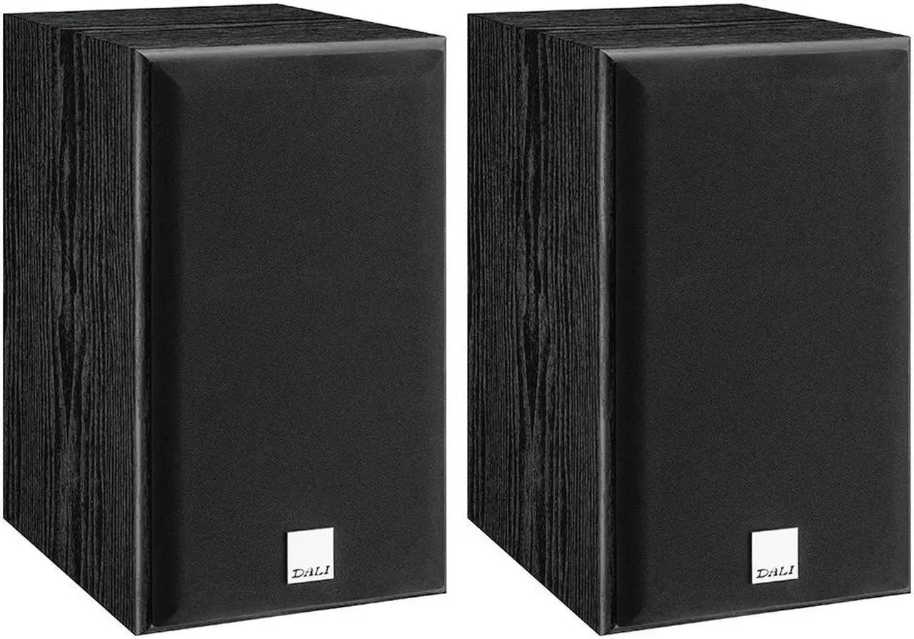 Alt view image 3 of 8 - dali spektor 2 bookshelf speakers in black ash pair