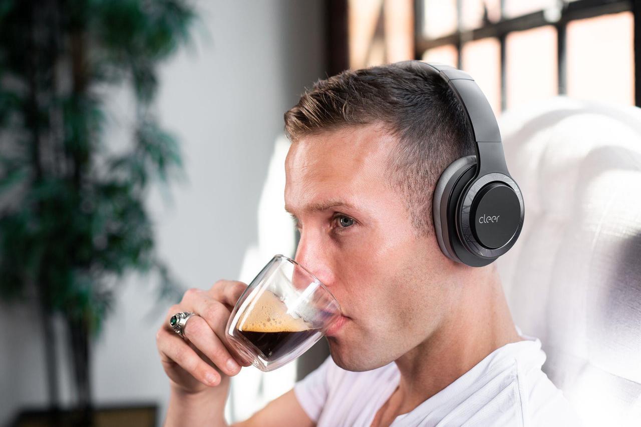 Alt view image 4 of 13 - Cleer Audio Enduro 100 Bluetooth Wireless Headphones with up to 100 Hours Battery (Navy)