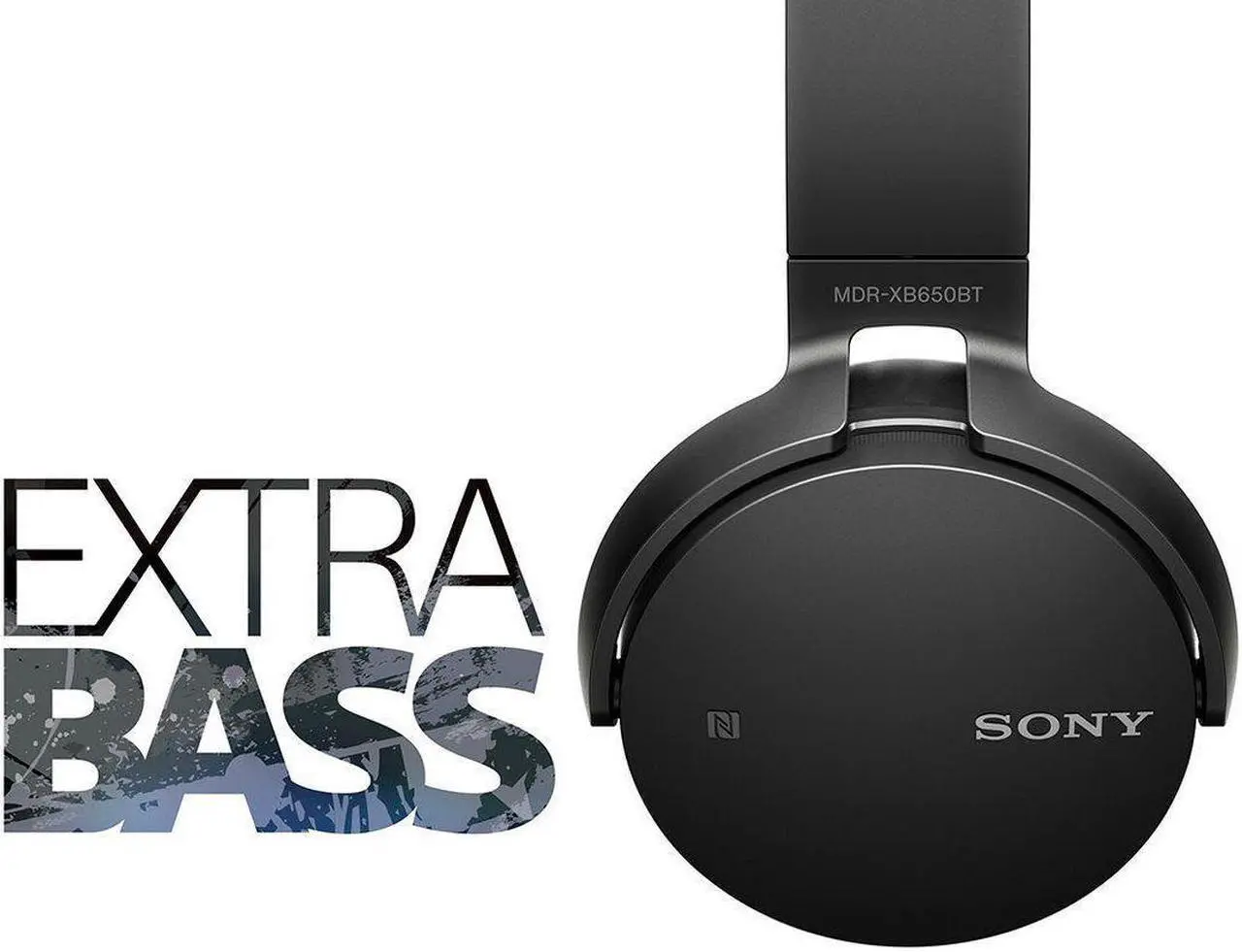 Alt view image 19 of 20 - Sony XB650BT Wireless On-Ear Bluetooth Headphones with 30mm drivers, NFC, Powerful Music, Comfort Ear Pads, and Built-In Microphone, Black, MDRXB650BT/B