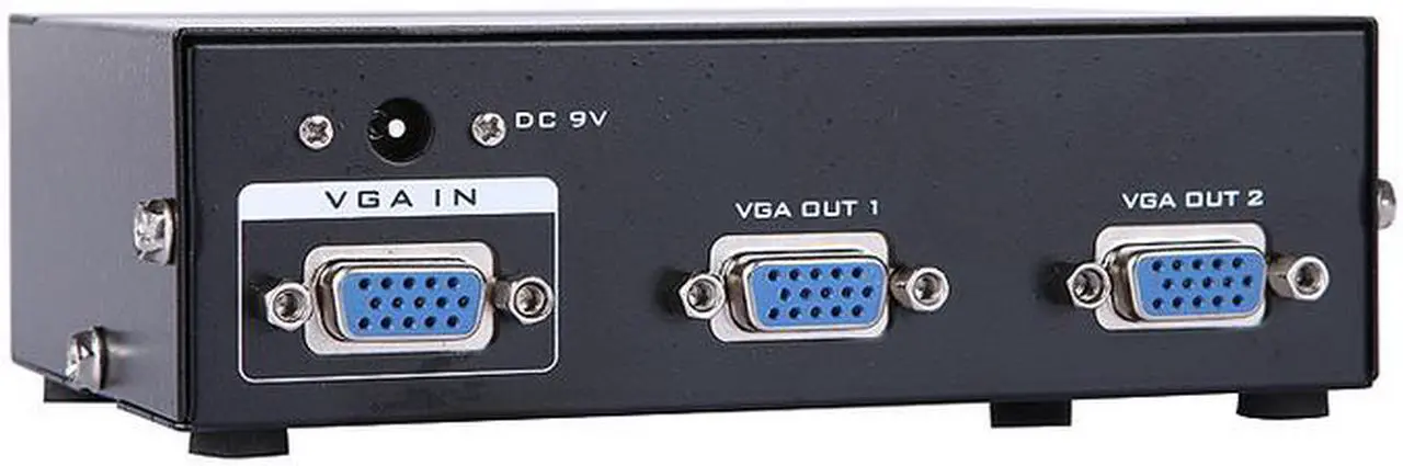 Main image of 350MHz 1 PC to 2 Port VGA SVGA LCD Video Monitor Splitter Switcher Switch Box MT-3502