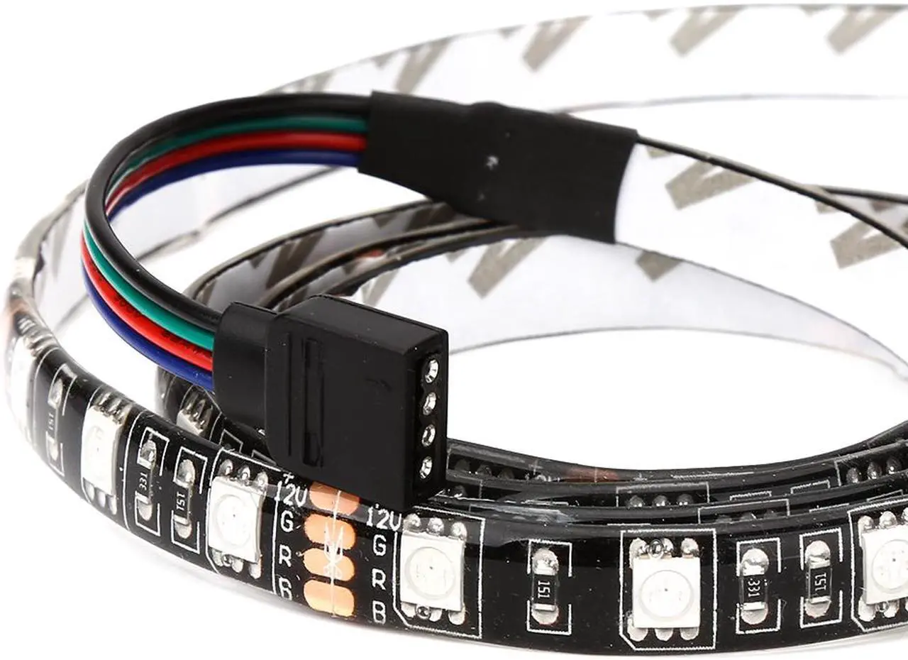 Alt view image 3 of 3 - 2M 120 5050 LED RGB Color Light Strip Lamp Computer Chassis Décor Remote Control