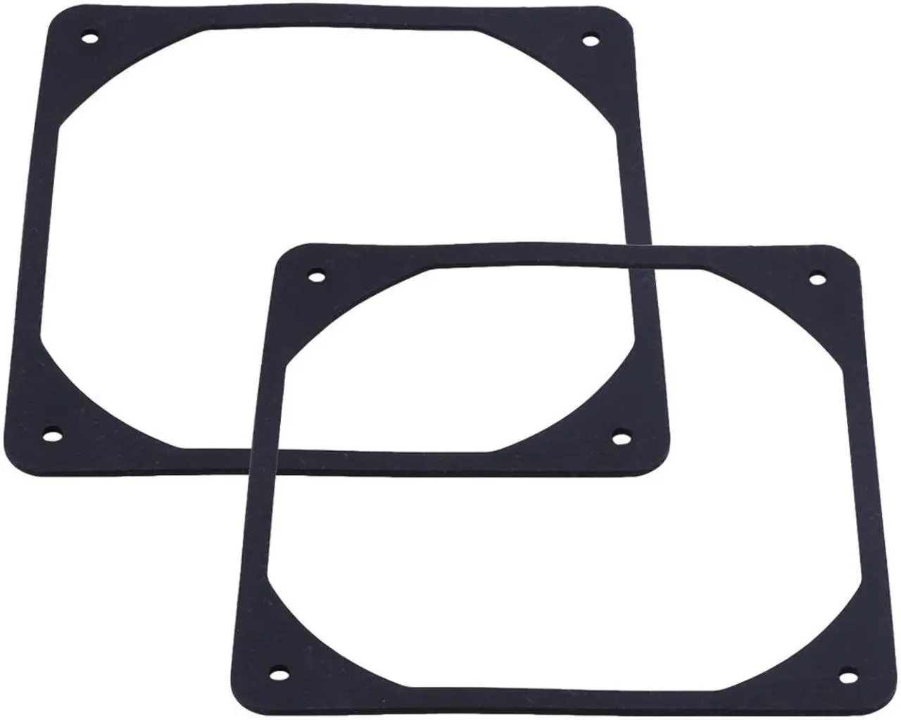 Alt view image 3 of 5 - 10pcs 120mm Anti-Vibration Silicone Computer Case DC/AC Fan Gasket Pad Black
