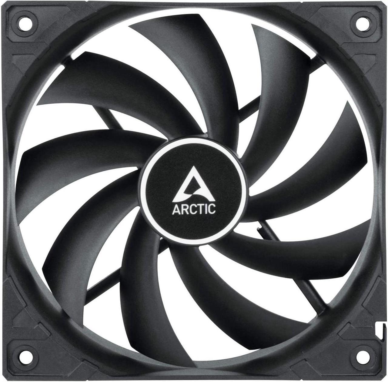 ARCTIC F12 PWM - 120 mm PWM Case Fan, PWM-Signal regulates Fan Speed, Very Quiet Motor, Computer, Fan Speed: 230-1350 RPM - Black