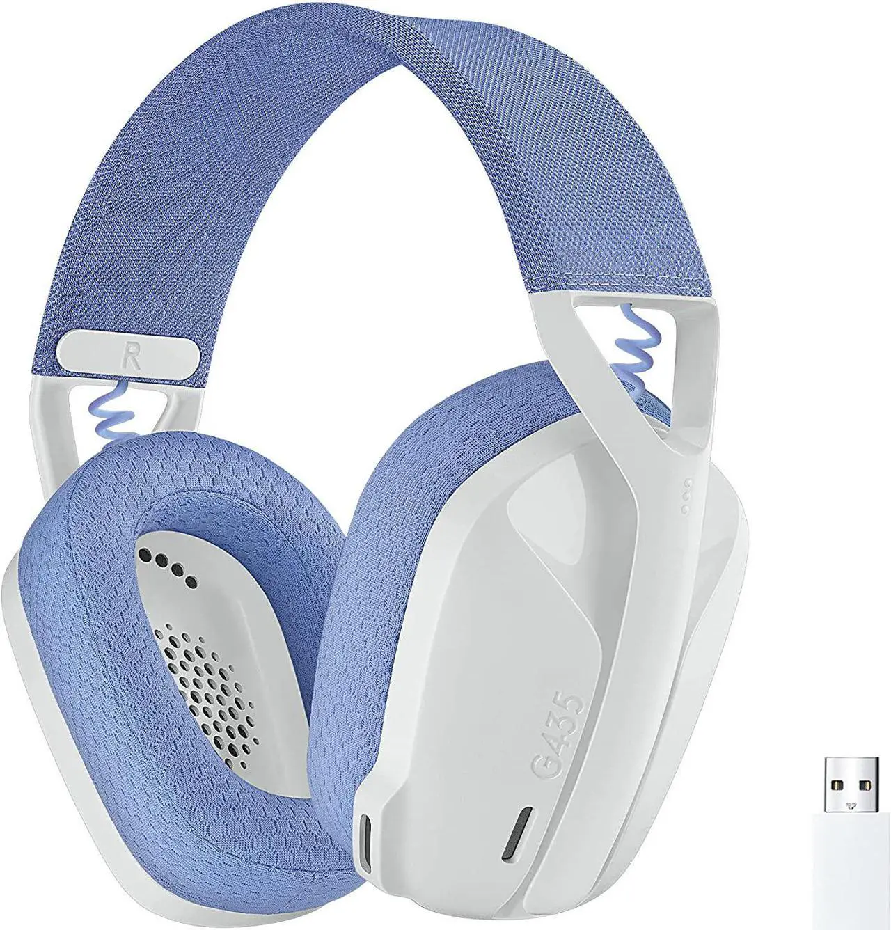 Main image of Logitech G435 Lightspeed and Bluetooth Wireless Gaming Headset - Lightweight Over-Ear Headphones, Built-in mics, 18h Battery, Compatible with Dolby Atmos, PC, PS4, PS5, Mobile - White