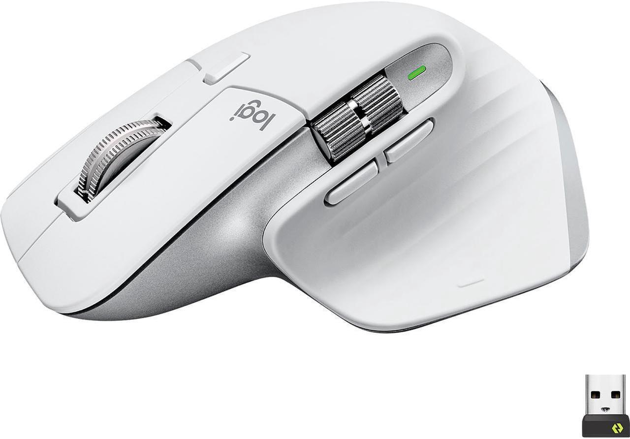 Logitech - MX Master 3S Wireless Laser Mouse with Ultrafast Scrolling - Pale Gray 910-006558