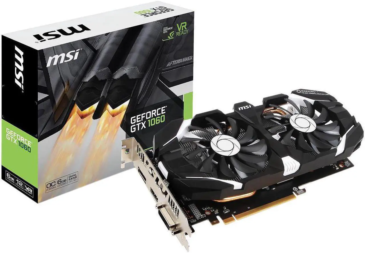 Alt view image 7 of 7 - MSI GeForce GTX 1060 6GB DirectX 12 GTX 1060 6GT OCV1 192-Bit GDDR5 PCI Express 3.0 x16 HDCP Ready ATX Video Graphics Card