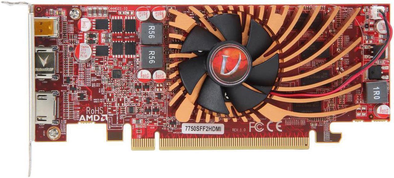 Main image of Visiontek Radeon HD 7750 SFF 1GB DDR3 3M (2 x HDMI, Mini DP), 900574 Video Graphics Card