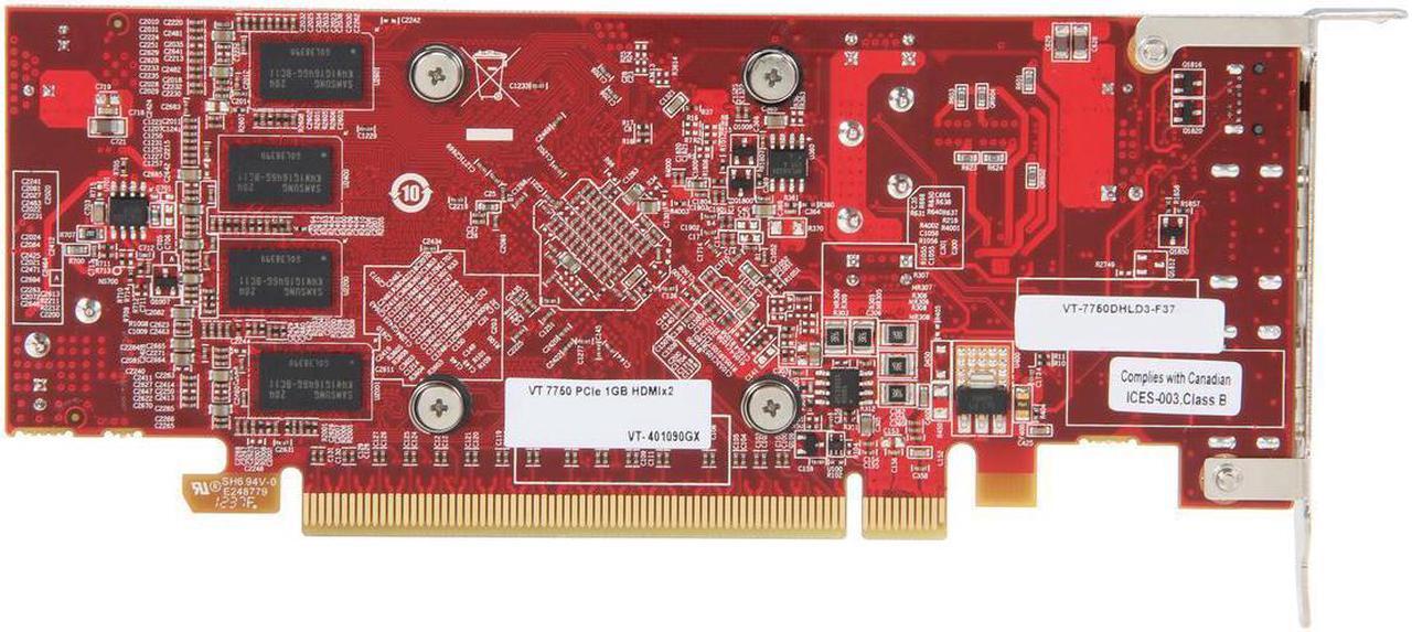 Alt view image 4 of 5 - Visiontek Radeon HD 7750 SFF 1GB DDR3 3M (2 x HDMI, Mini DP), 900574 Video Graphics Card