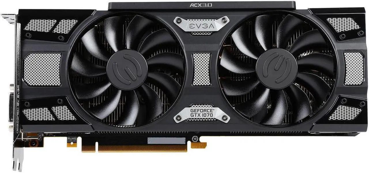 Main image of EVGA GeForce GTX 1070 SC GAMING ACX 3.0 Black Edition 8GB, 08G-P4-5173-KR, GDDR5, LED, DX12 OSD Support (PXOC) Video Graphics Card