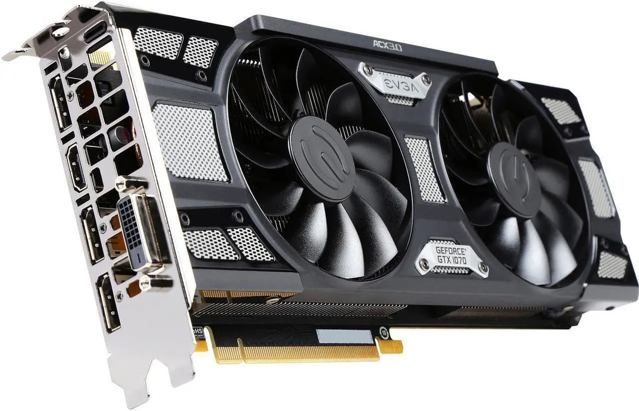 Alt view image 3 of 6 - EVGA GeForce GTX 1070 SC GAMING ACX 3.0 Black Edition 8GB, 08G-P4-5173-KR, GDDR5, LED, DX12 OSD Support (PXOC) Video Graphics Card