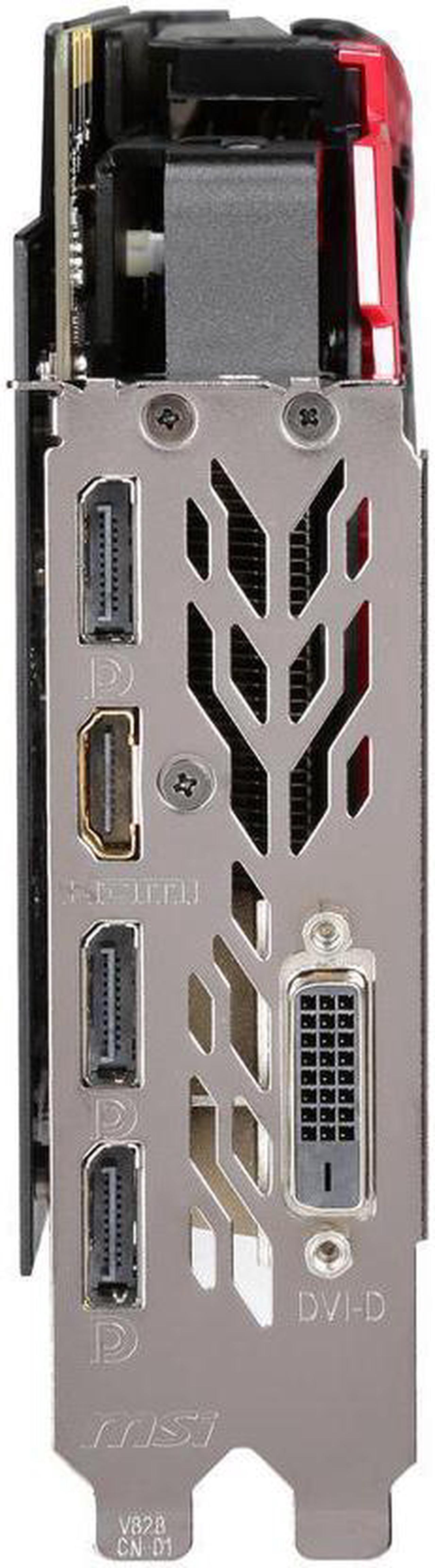 Alt view image 4 of 5 - MSI Gaming GeForce GTX 1080 8GB GDDR5X SLI DirectX 12 VR Ready Graphics Card (GTX 1080 GAMING X 8G)