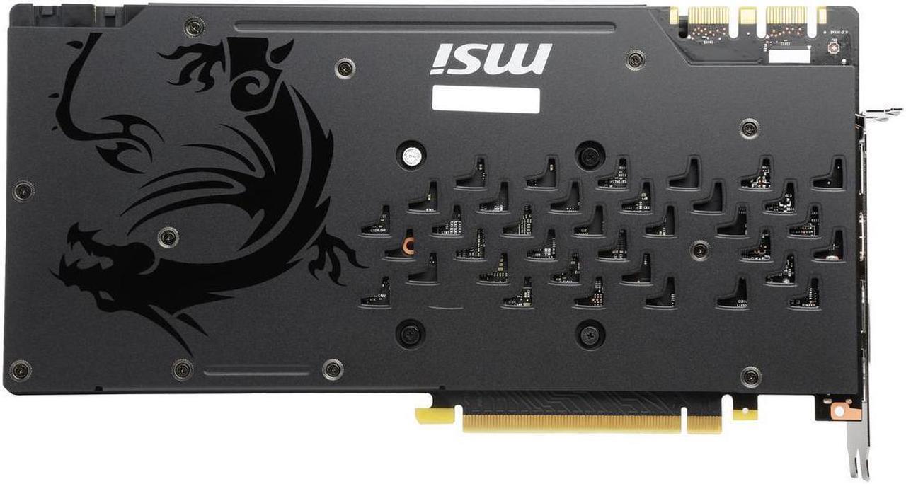Alt view image 5 of 5 - MSI Gaming GeForce GTX 1080 8GB GDDR5X SLI DirectX 12 VR Ready Graphics Card (GTX 1080 GAMING X 8G)