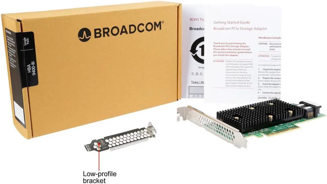Alt view image 4 of 10 - LSI 9400-8i x8 lane PCI Express 3.1 SAS Tri-Mode Storage Adapter