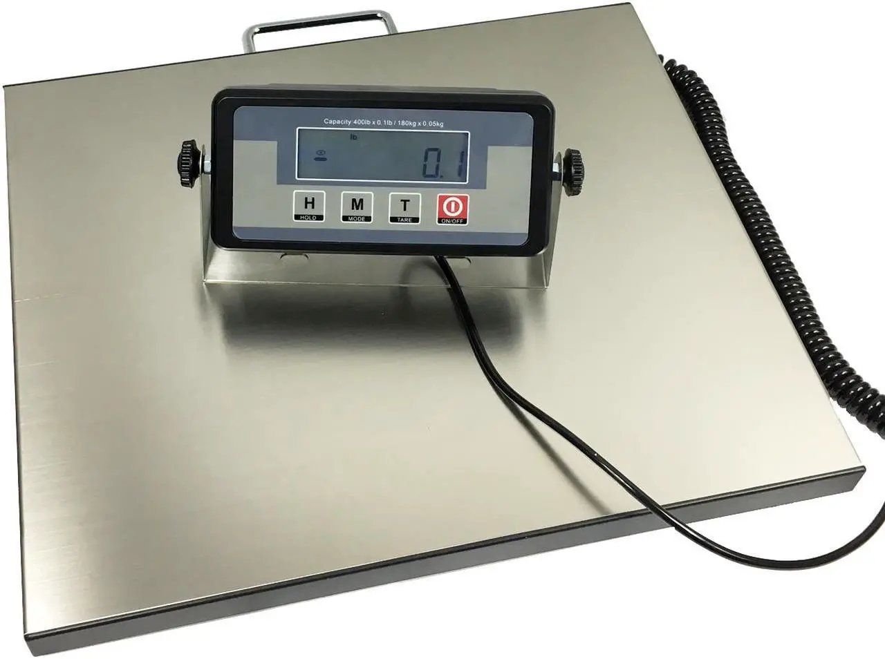 Main image of New 400lb Digital Shipping Scale 16.75" x 13.75" Platform Floor Bench
