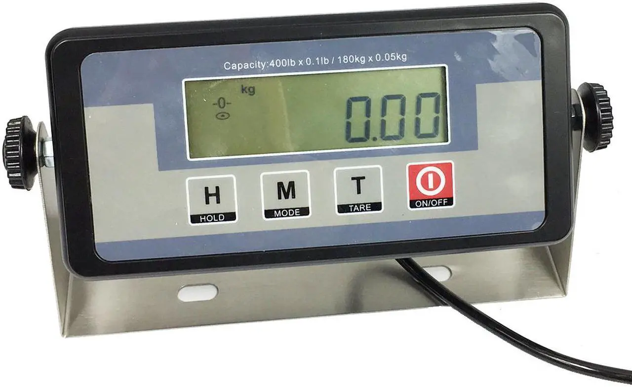 Alt view image 4 of 6 - New 400lb Digital Shipping Scale 16.75" x 13.75" Platform Floor Bench