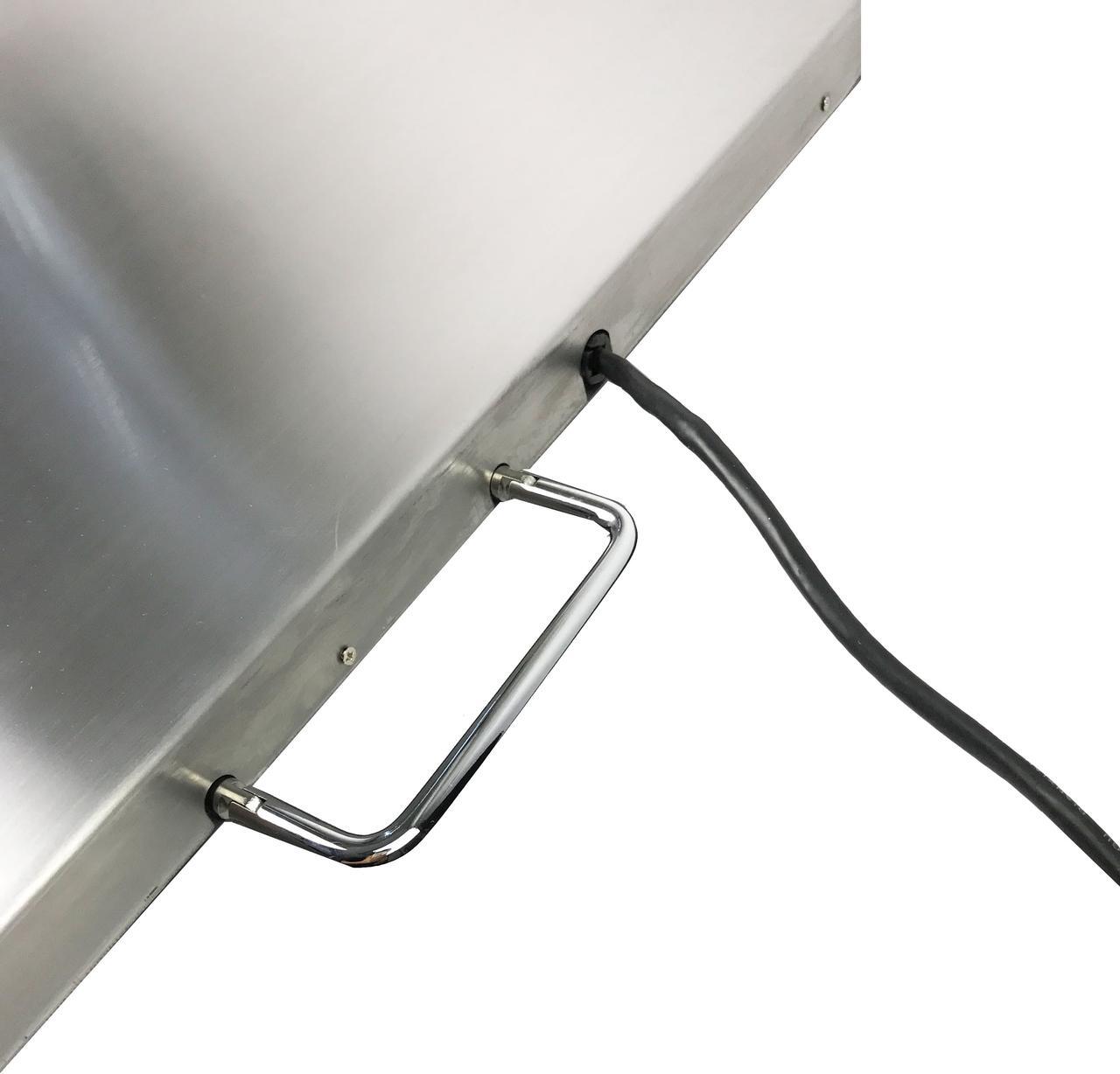 Alt view image 7 of 7 - Extra Large Platform 22" x 18" Stainless Steel 400lb Heavy Duty Digital Postal Shipping Scale, Powered by Batteries or AC Adapter, Great for Floor Bench Office Weight Weighing