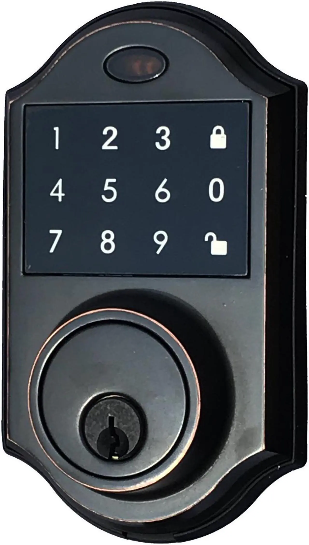 Main image of Contemporary Touchscreen Motorized Deadbolt Electronic Keyless Entry Digital Touchpad Keypad Door Lock