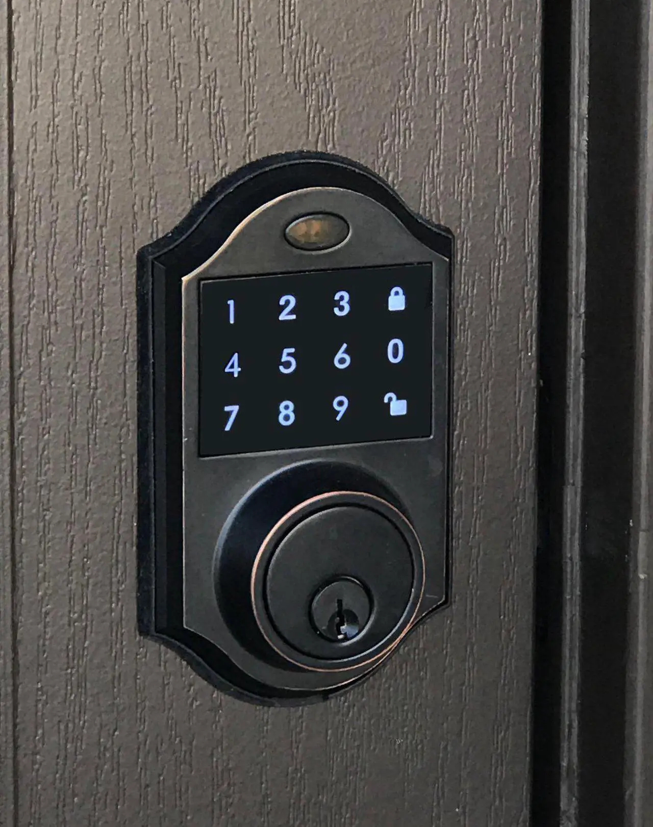 Alt view image 3 of 4 - Contemporary Touchscreen Motorized Deadbolt Electronic Keyless Entry Digital Touchpad Keypad Door Lock