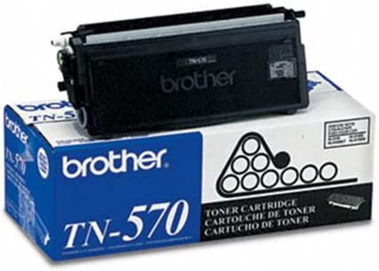 Brother TN570BK OEM Black Toner Cartridge, High Yield