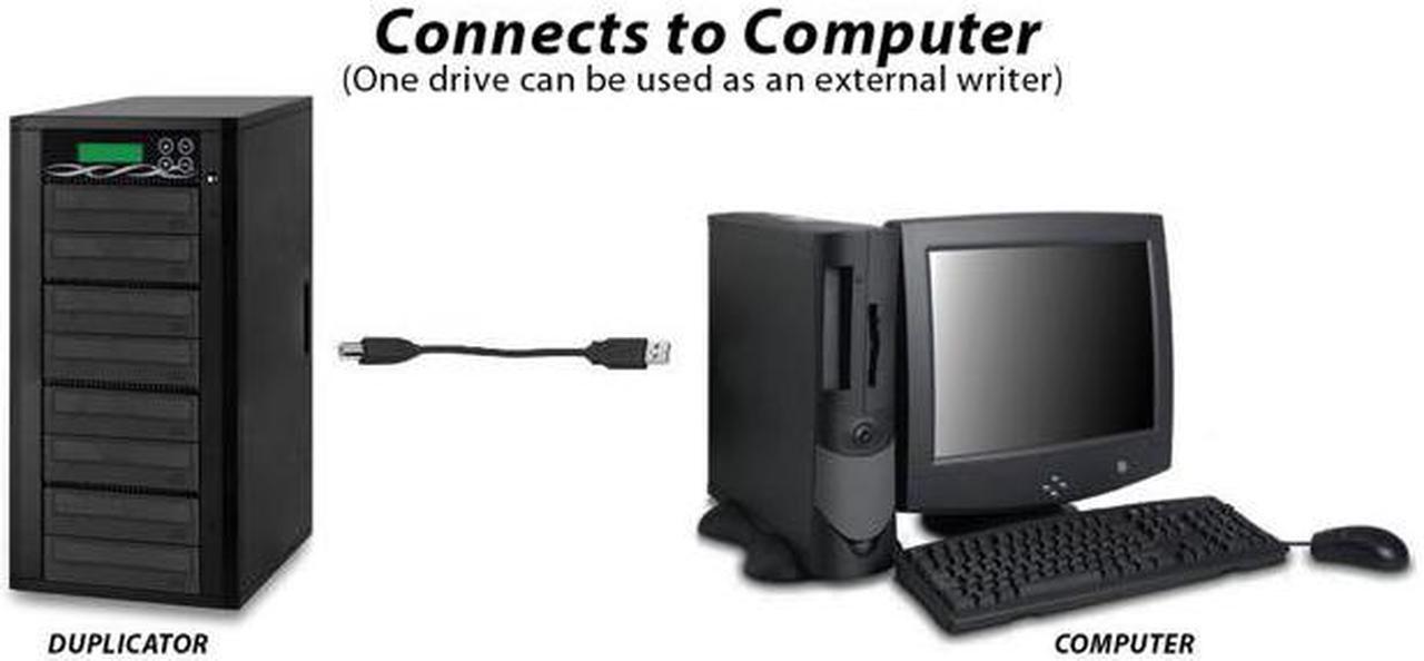 Alt view image 2 of 5 - Spartan 500GB Hard Drive to 1 Target Blu Ray / DVD / CD Disc Copy Duplicator with USB connection to PC (Standalone Video & Audio Disc Duplication System) B01-SSPPRO