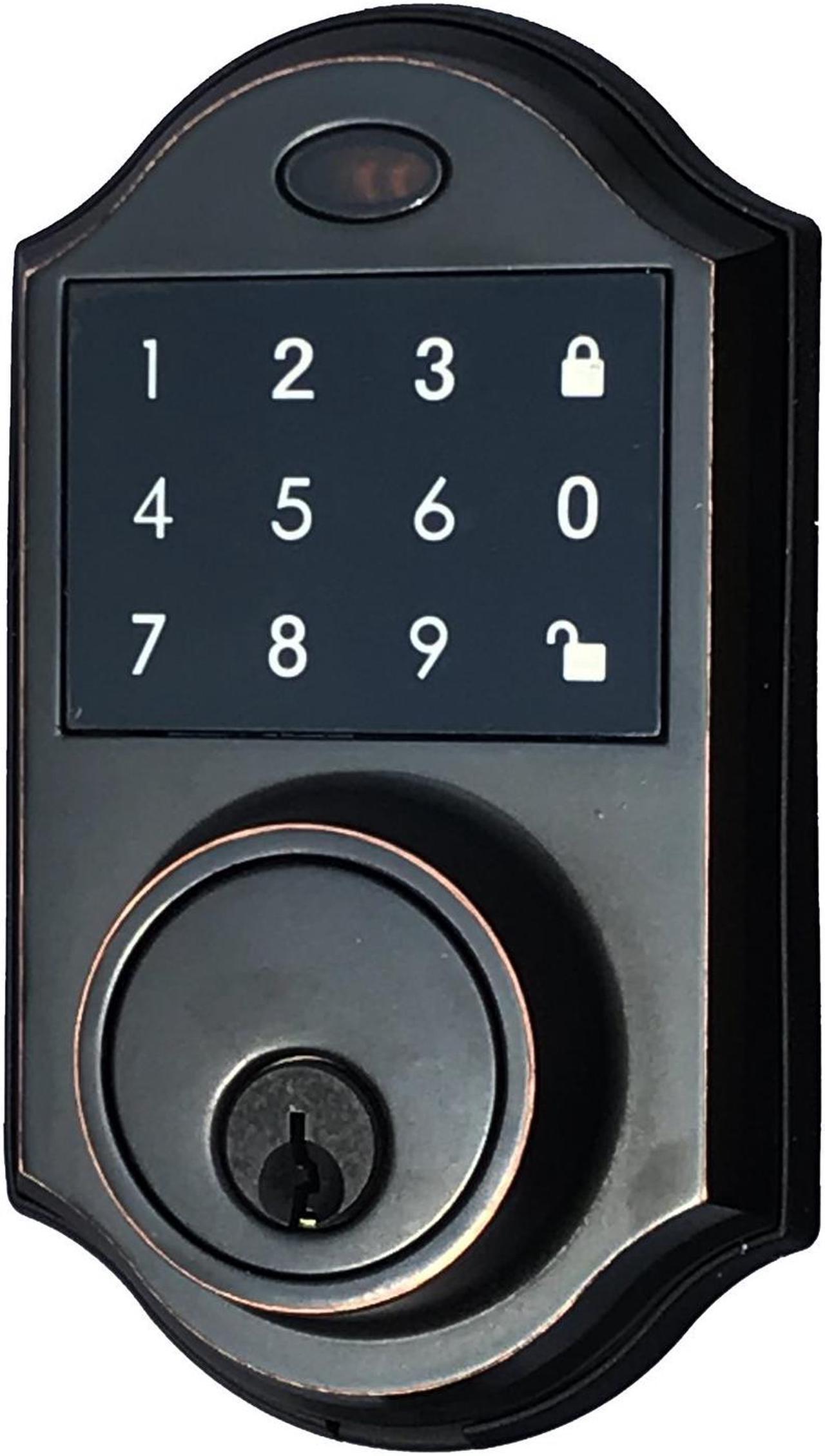 Contemporary Touchscreen Motorized Deadbolt Electronic Keyless Entry Digital Touchpad Keypad Door Lock