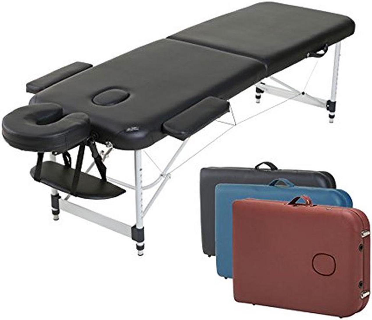 Angel USA Aluminum 84"L Portable Massage Table Facial SPA Bed Tattoo w/Free Carry Case