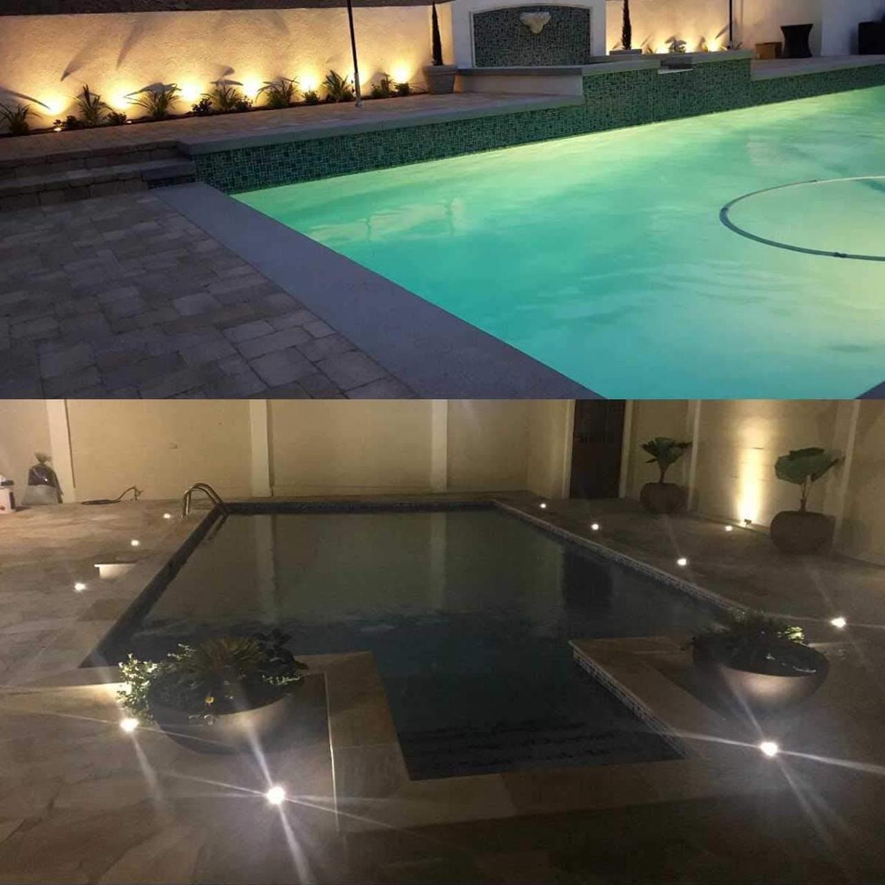 Alt view image 6 of 7 - Low Voltage Landscape Lights OmaiLighting Landscape Lighting LED Well Lights 3W 12V-24V Ground Lights IP67 Waterproof for Driveway Deck Step Garden Lights Outdoor Warm White (2 Pack)