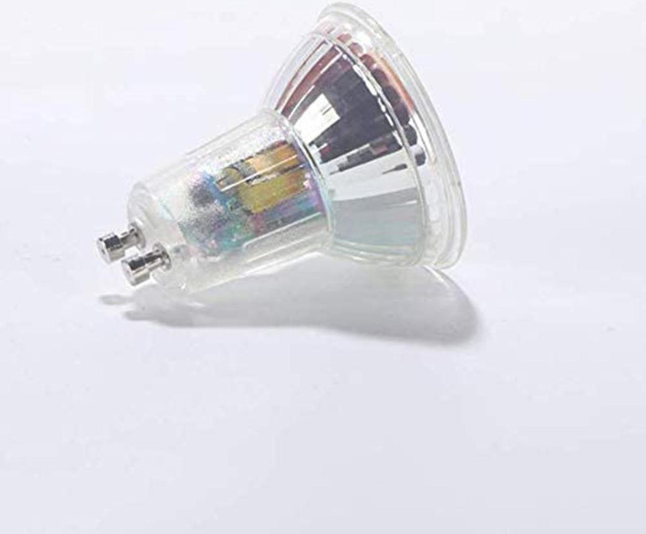 Alt view image 3 of 7 - 6-Pack GU10 led bulbs dimmable 6000k 50W Halogen Bulb Equivalent Daylight White 450 Lumen 38 Degree Beam Angle MR16 Glass Track Light Spotlight Bulbs, AC 110V