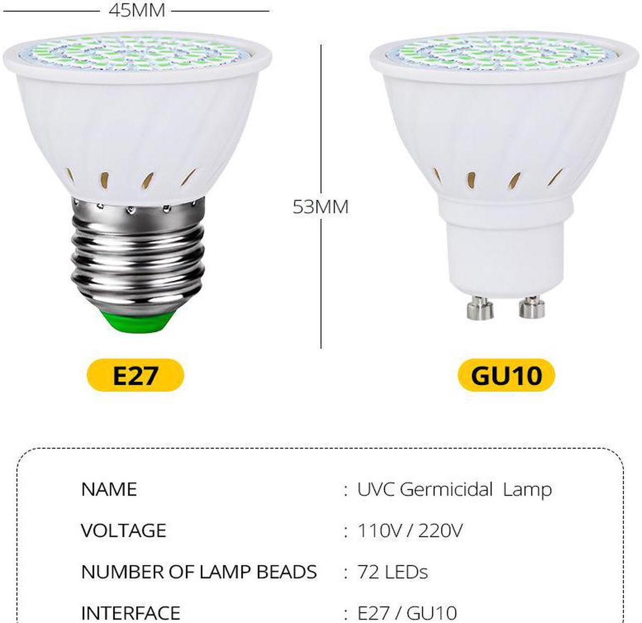 Alt view image 7 of 7 - UVC germicidal lamp disinfection LED bulbs virus-killing cross-border explosion lamps E27 110V