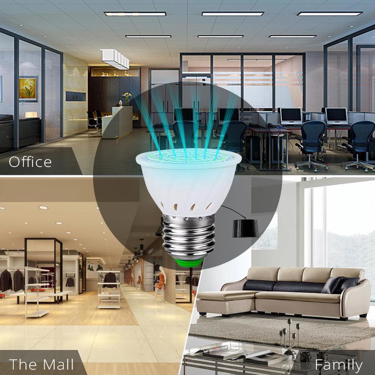 Alt view image 4 of 7 - UVC germicidal lamp disinfection LED bulbs virus-killing cross-border explosion lamps E27 110V