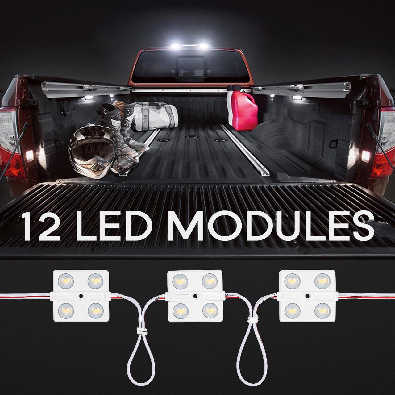 Main image of LED Interior Light Kit for Auto Vehicle, 48 LEDs, Wet Location Applicable, 5000K Daylight White, UL-listed Lighting Kit for Van, Boat, Truck, Caravan, Sprinter, LWB, Dome Roof Ceiling Lights