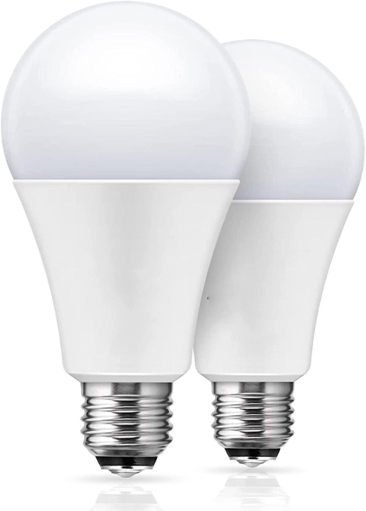 Main image of LED 3-Way A21 Light Bulbs, Bedside Lamp Bulbs, Energy Star & UL-Listed,  50/100/150W Equivalent, Dimmable E27 Base LED Light Bulb for Floor Lamp, Table Lamp, Desk Lamps, Pack of 2 6000K