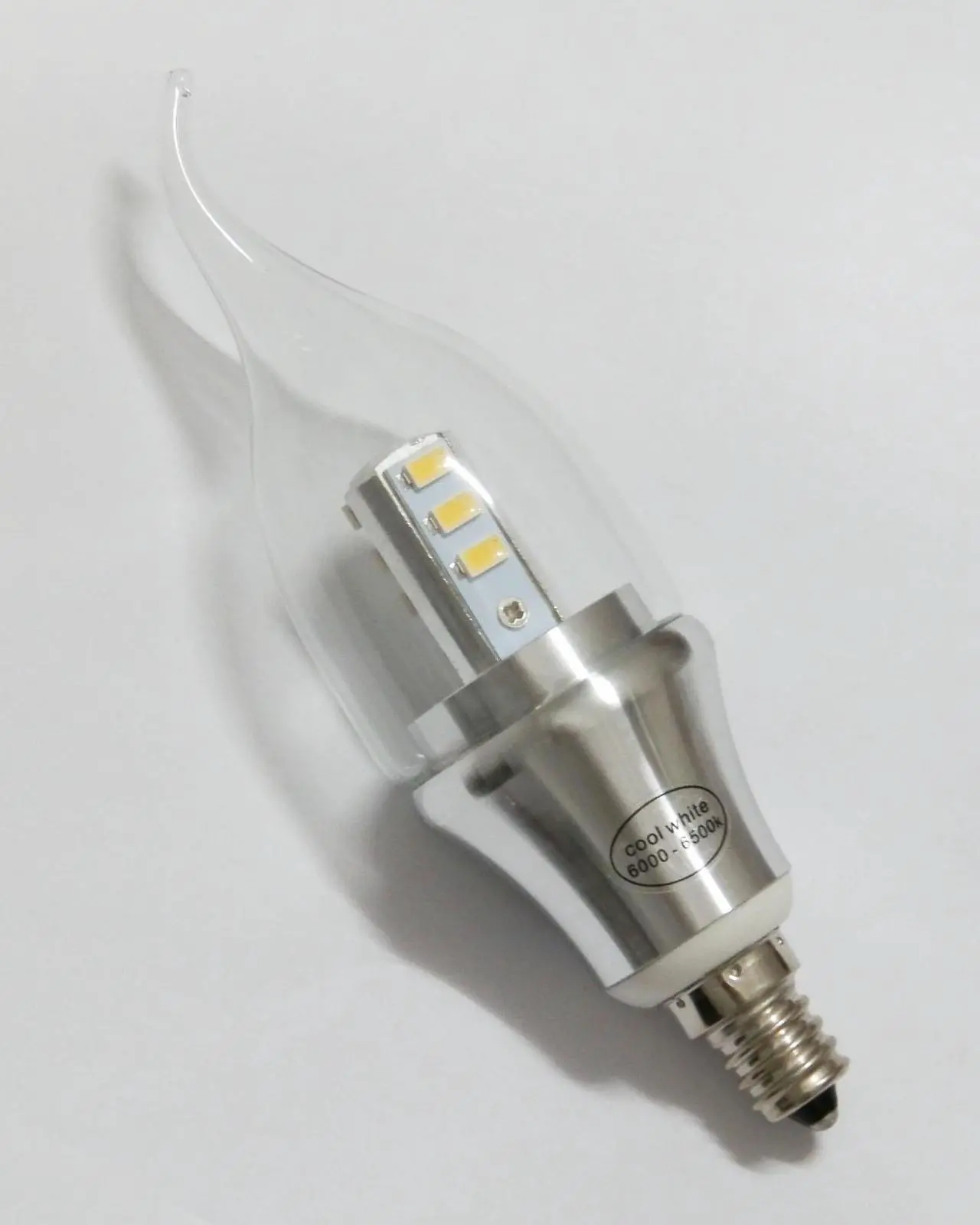 Alt view image 2 of 3 - 6-Pack LED Candelabra Bulb 4000k Neutral Daylight Color Afternoon Sunshine Color E12 base 60 Watt Replacement Candelabra base LED Bulbs LED Lights
