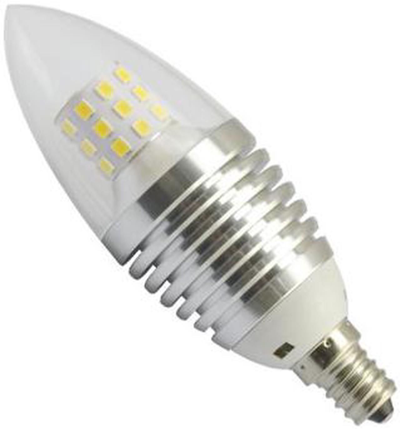 Alt view image 2 of 3 - 6-Pack LED Candelabra Base(E-12 ) Bulb 7W Cool White LED Candle Bulbs 60 Watt Incandescent Bulb Equinalent, 550 Lumens LED Lights Non-dimmable Chandelier Lamp