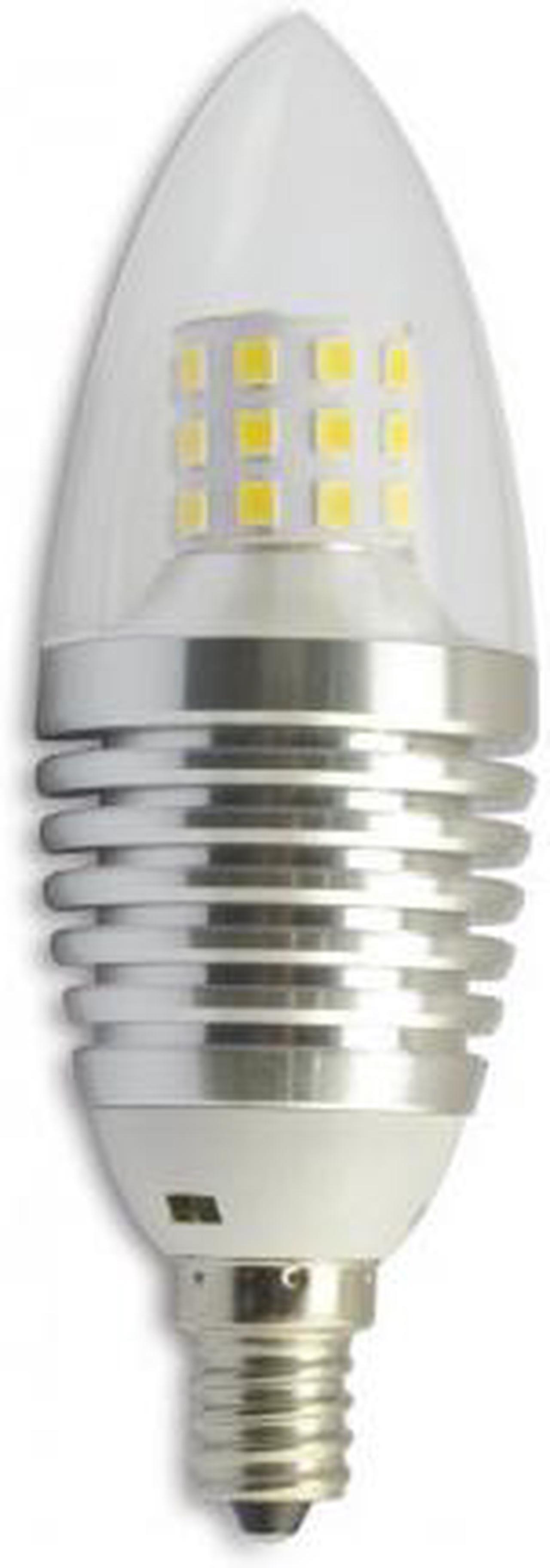 Main image of 6-Pack LED Candelabra Base(E-12 ) Bulb 7W Cool White LED Candle Bulbs 60 Watt Incandescent Bulb Equinalent, 550 Lumens LED Lights Non-dimmable Chandelier Lamp
