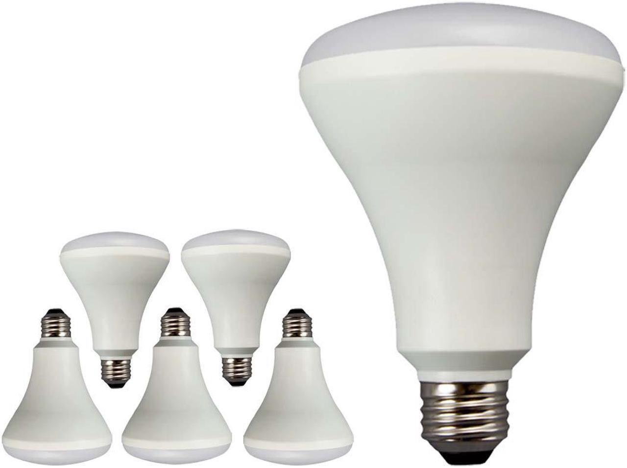 Main image of 65 Watt Equivalent 6-pack LED BR30 Flood Light Bulbs, Non-Dimmable Daylight White (5000K) LBR301050KND6