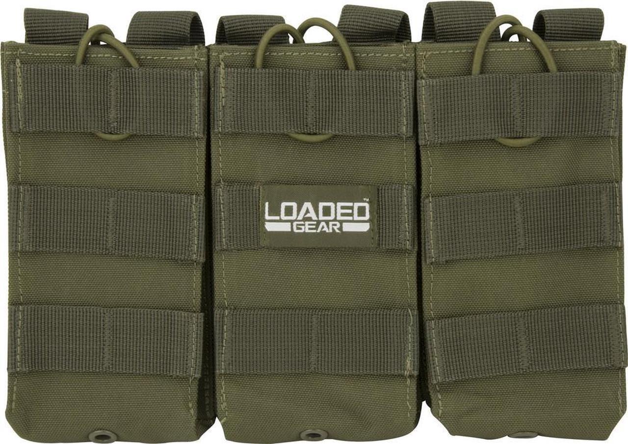 Alt view image 10 of 20 - Loaded Gear CX-200 Triple Magazine Pouch - OD Green
