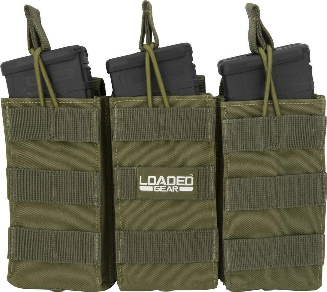 Alt view image 12 of 20 - Loaded Gear CX-200 Triple Magazine Pouch - OD Green