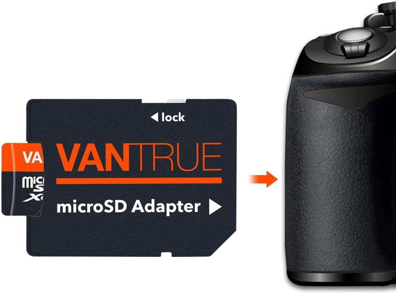 Alt view image 5 of 7 - Vantrue 128GB U3 V30 Class 10 MicroSDXC UHS-I 4K UHD Video Monitoring Memory Card with Adapter for Dash Cams, Body Cams, Action Camera, Other Surveillance & Security Cams