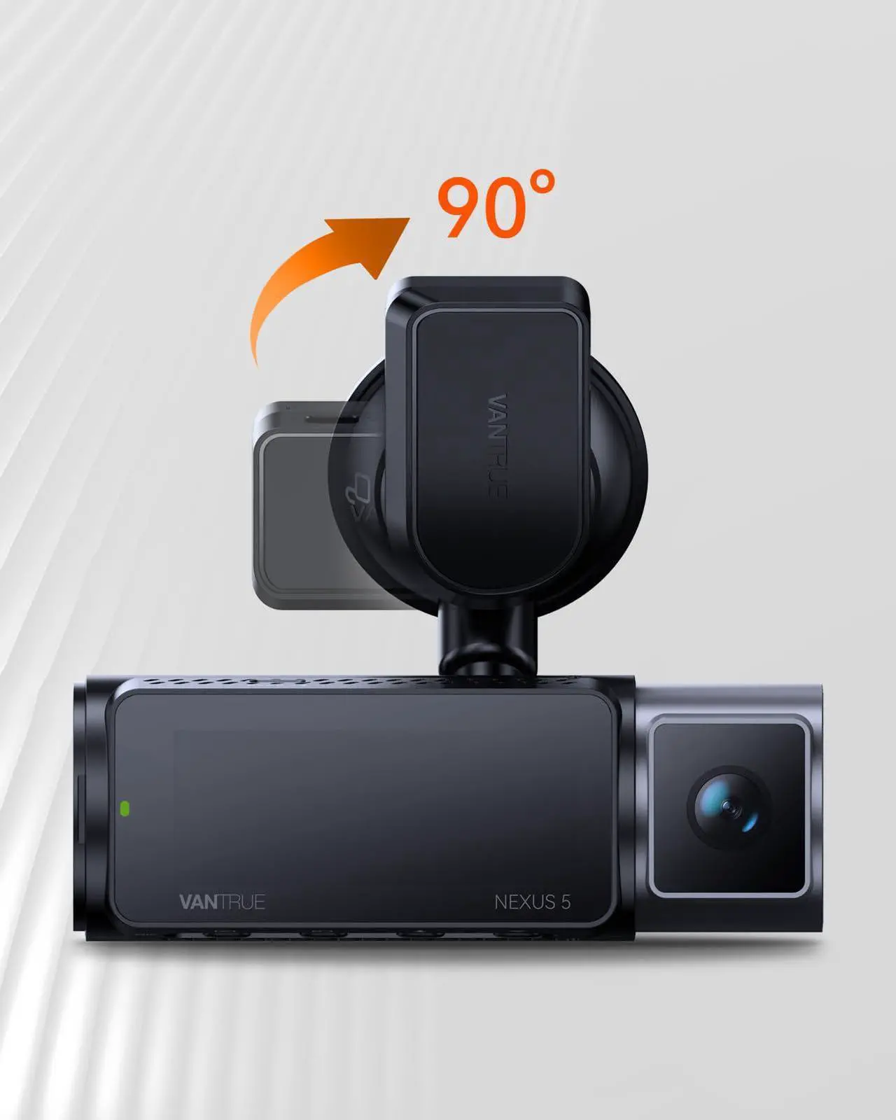 Alt view image 4 of 7 - VANTRUE N5, N4 Pro Dash Cam GPS Receiver Module Type C USB Port Car Suction Cup Mount for Windows and Mac